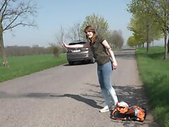 Car, Car, Cunt, Fucking, Indian Big Tits, Jeans